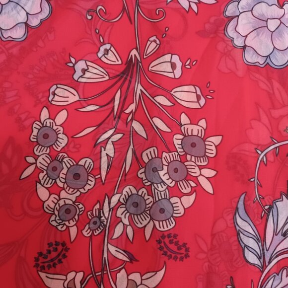 Women's Lightweight Sheer Kimono Style Top Size Large - Picture 6 of 8